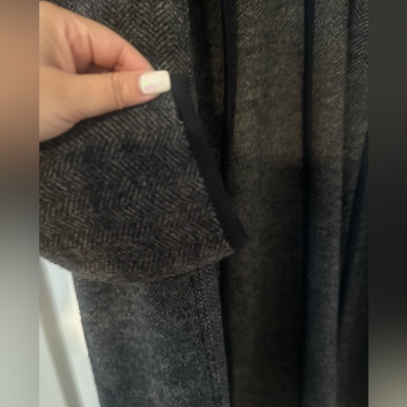 NWT MADEWELL Herringbone Courton Sweater OVERSIZED Coat Grey Size XXS. - Picture 4 of 8